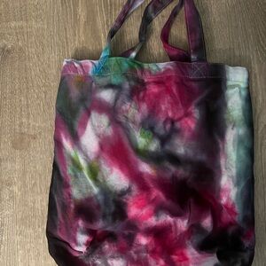 Colors are as is . Two tote bags ice dye